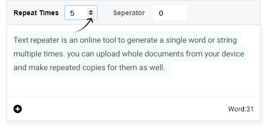 Repeat and Separator